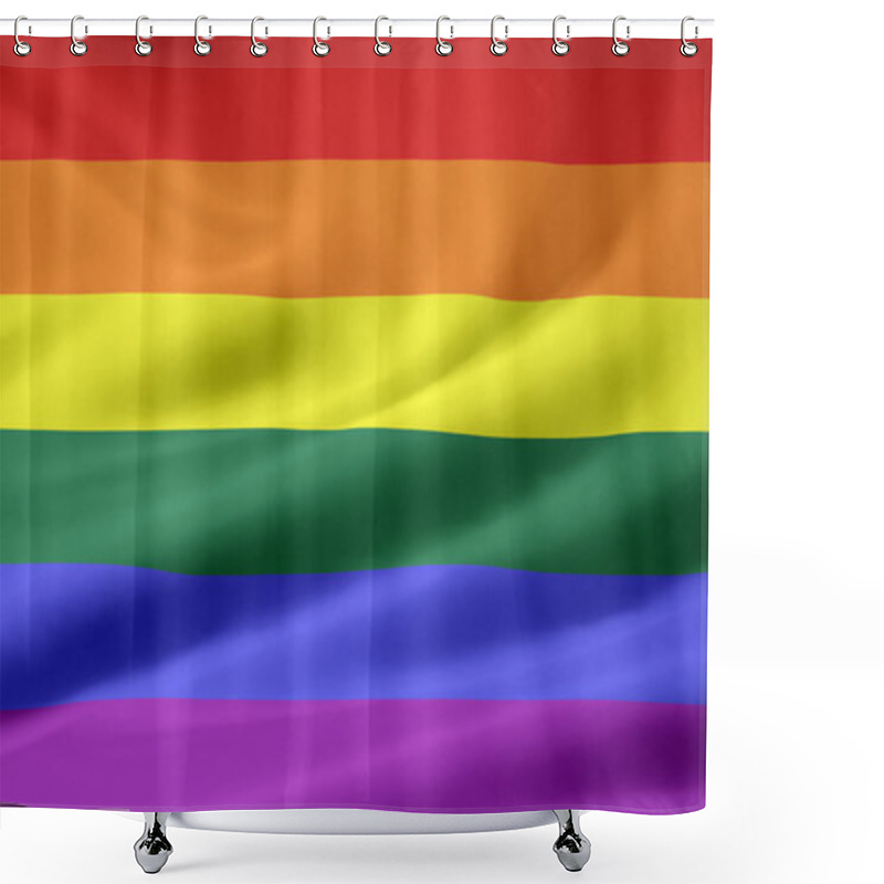 Personality  Gay Pride Flag Shower Curtains