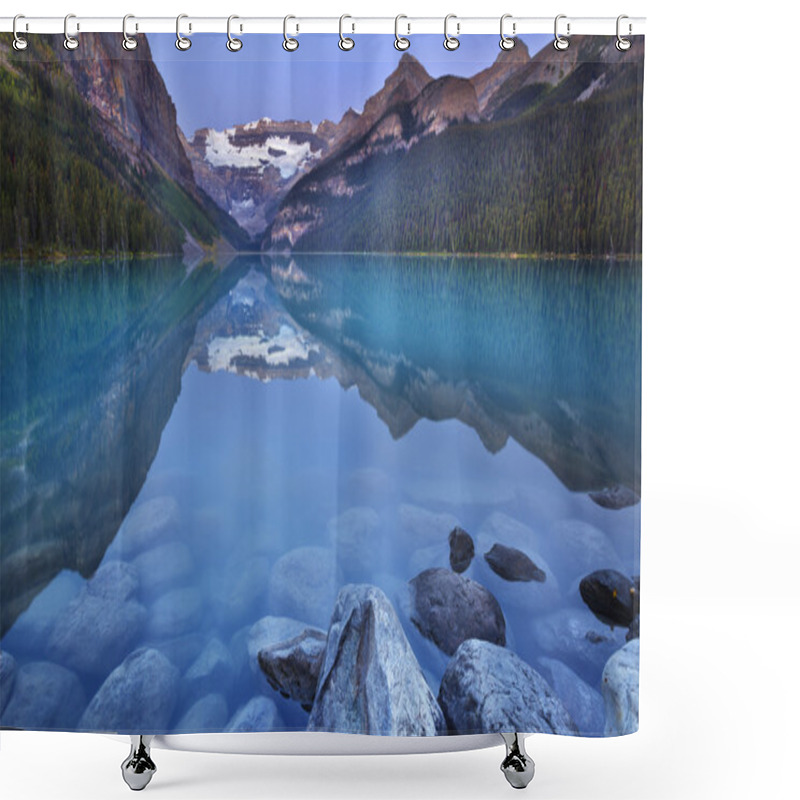 Personality  Lake Louise, Banff National Park, Canada At Dawn Shower Curtains