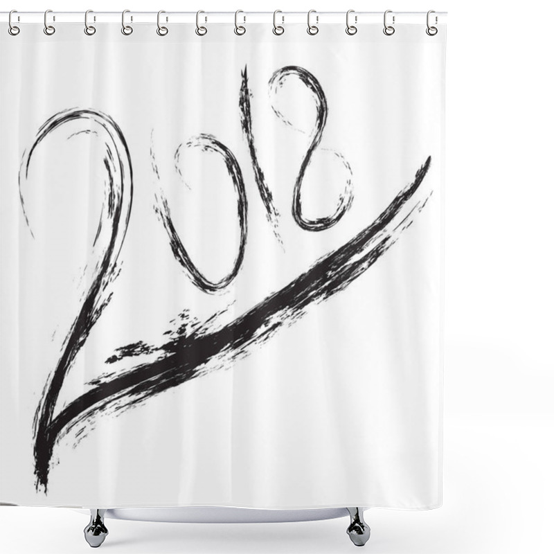 Personality  2018 New Year Of The Dog Shower Curtains