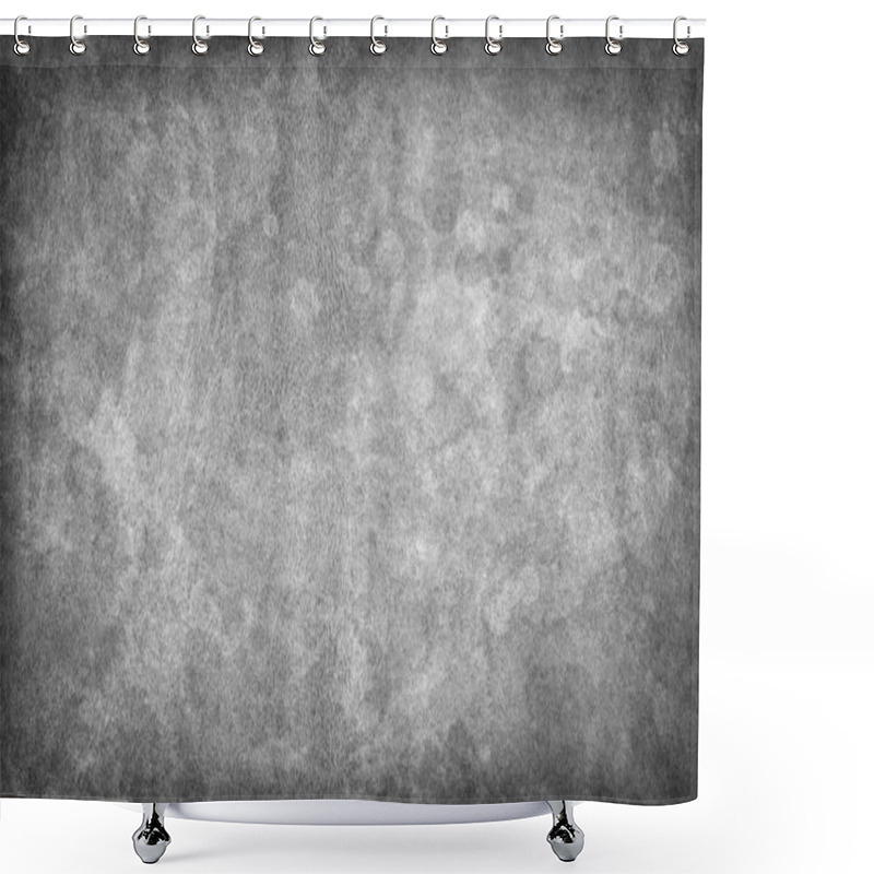 Personality  Old Dark Gray Cowhide Creasy Coarse Grunge Texture Sample Shower Curtains