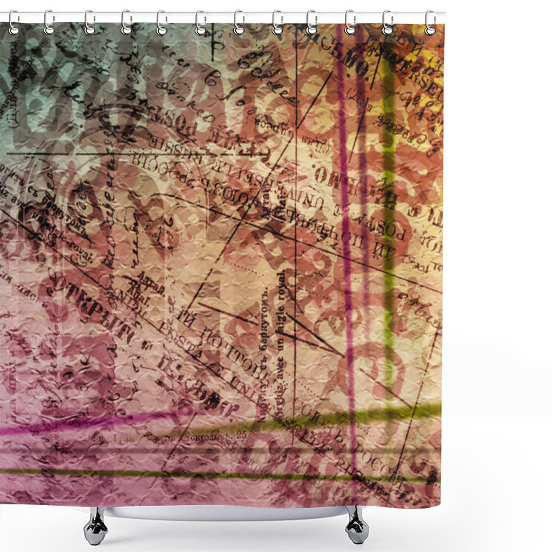 Personality  Abstract Beautiful Background In The Style Of Mixed Media Shower Curtains