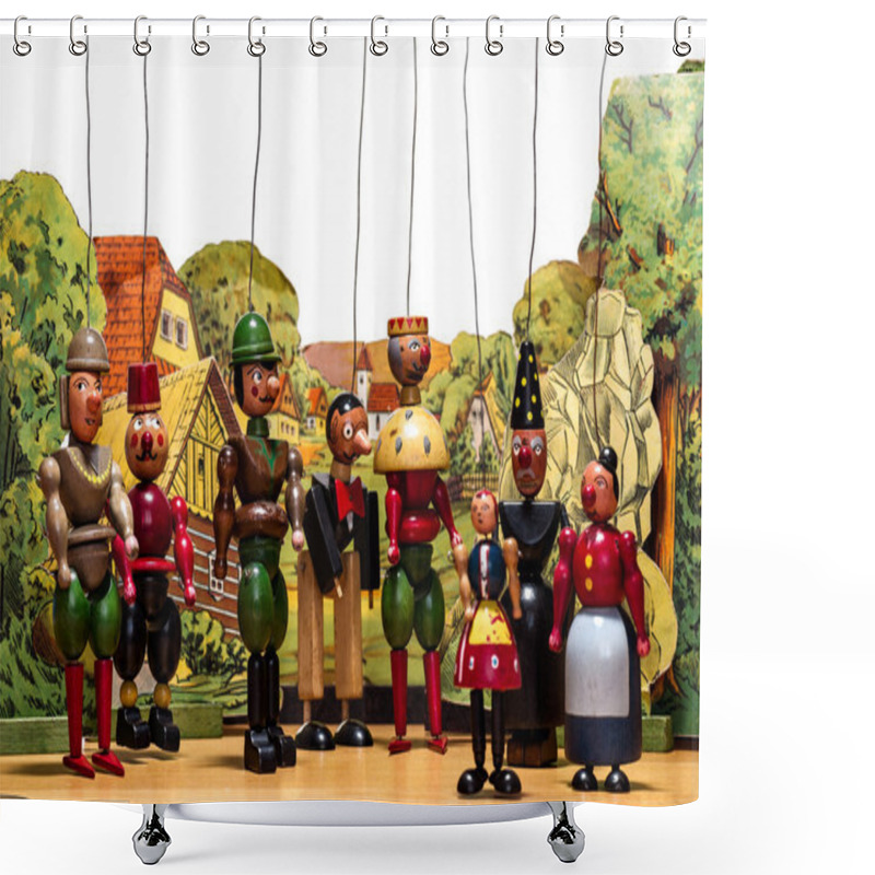 Personality  Marionette Shower Curtains