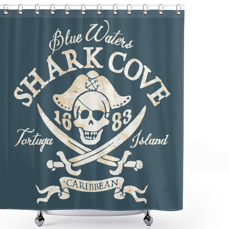 Personality  Jolly Roger Pirates Shower Curtains