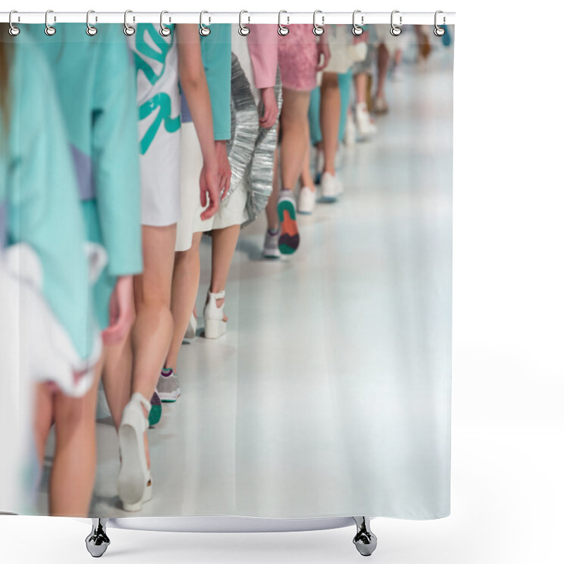 Personality  Fashion Show, A Catwalk Event Shower Curtains