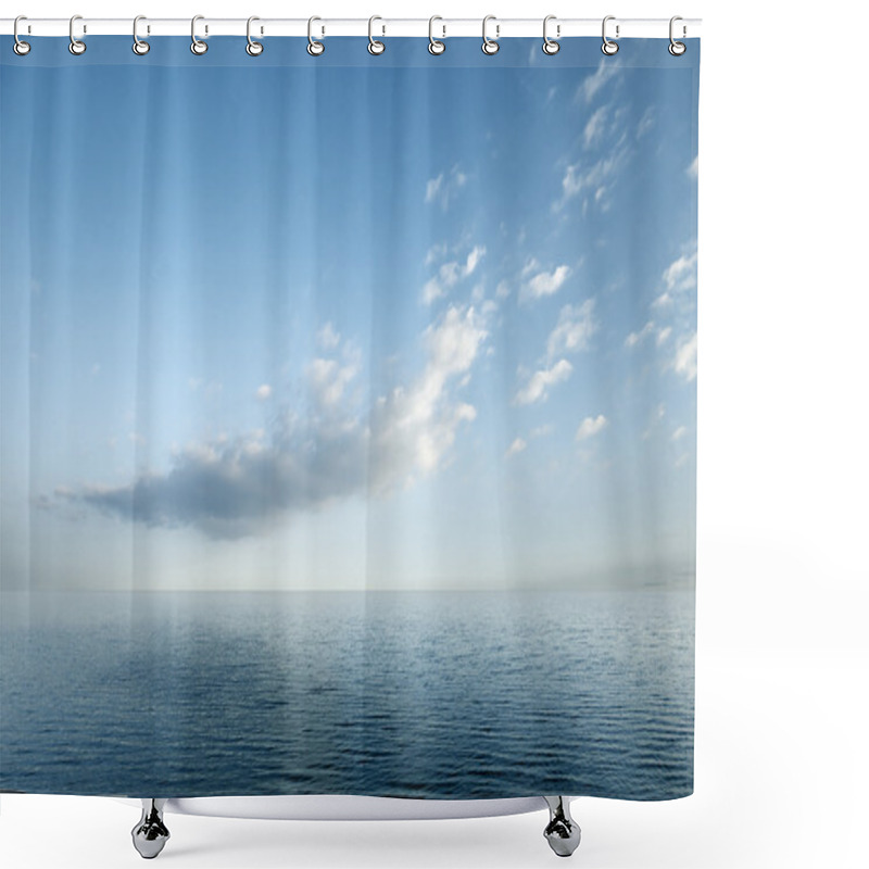 Personality  Blue Sky Shower Curtains