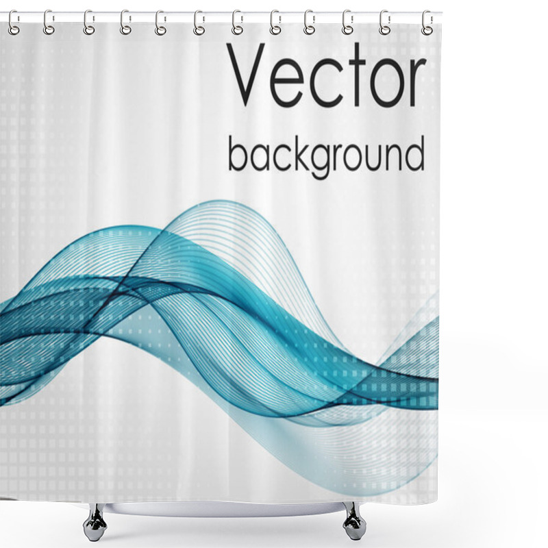 Personality  Abstract Wavy Background Shower Curtains