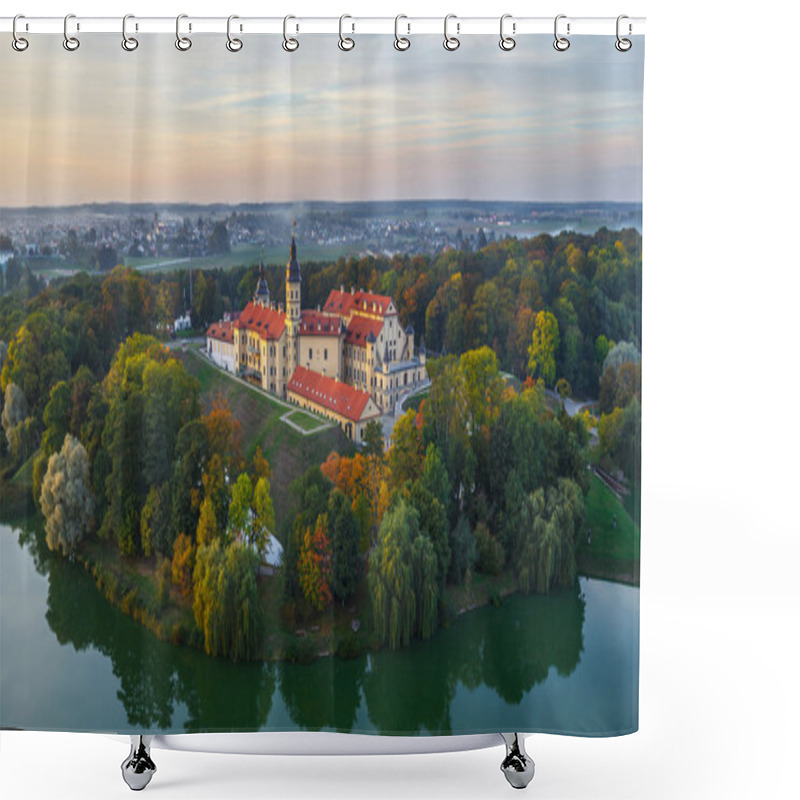 Personality  Niasvizh Castle In Belarus Shower Curtains