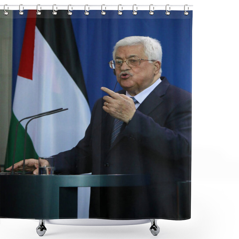 Personality  President Of The Palestinian National Authority Mahmud Abbas Shower Curtains