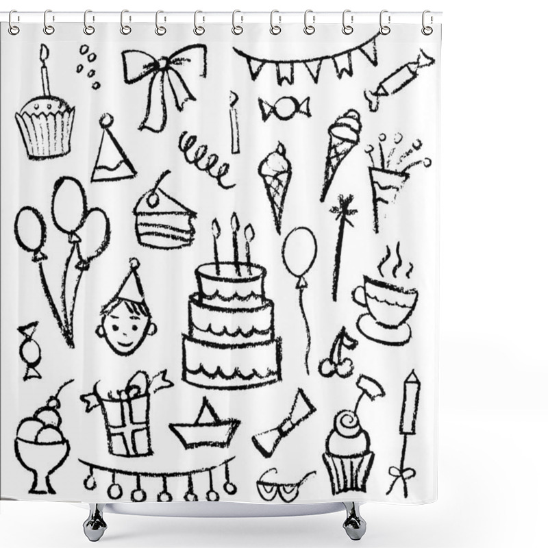 Personality  Holidays Elements Shower Curtains