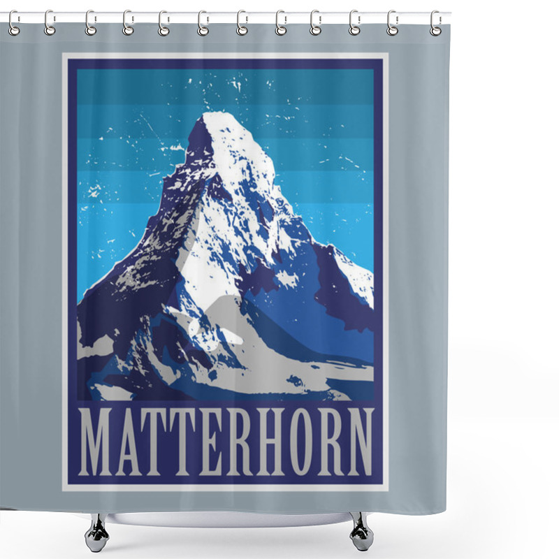 Personality  Mountain Adventure Background Shower Curtains