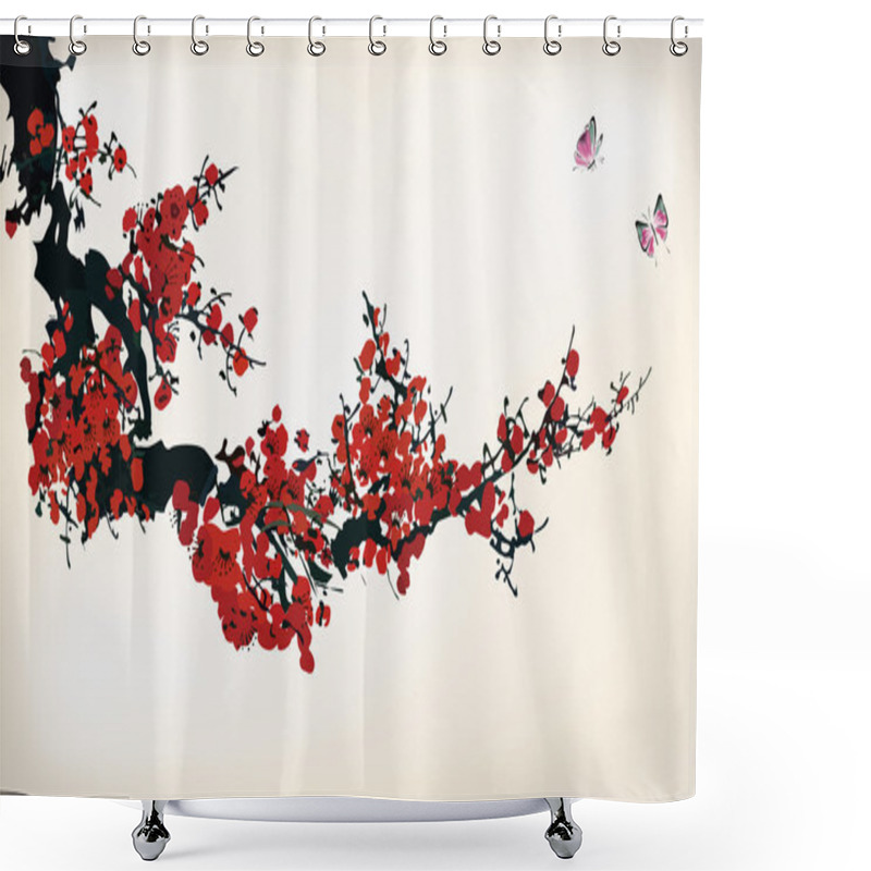 Personality  Ink Winter Sweet Shower Curtains