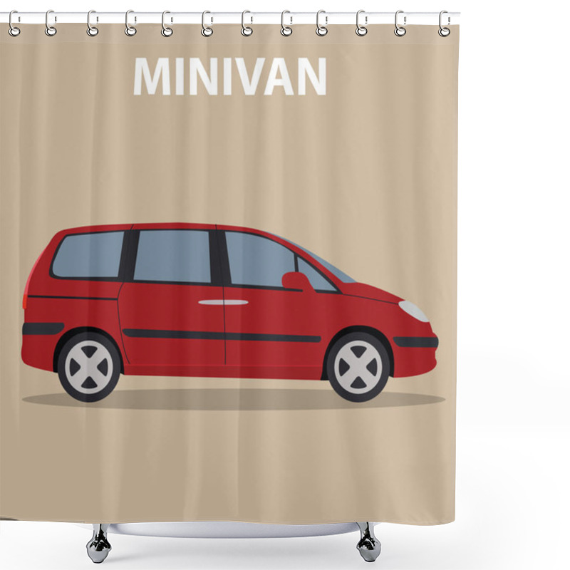 Personality  Minivan Vehicle Transport Shower Curtains