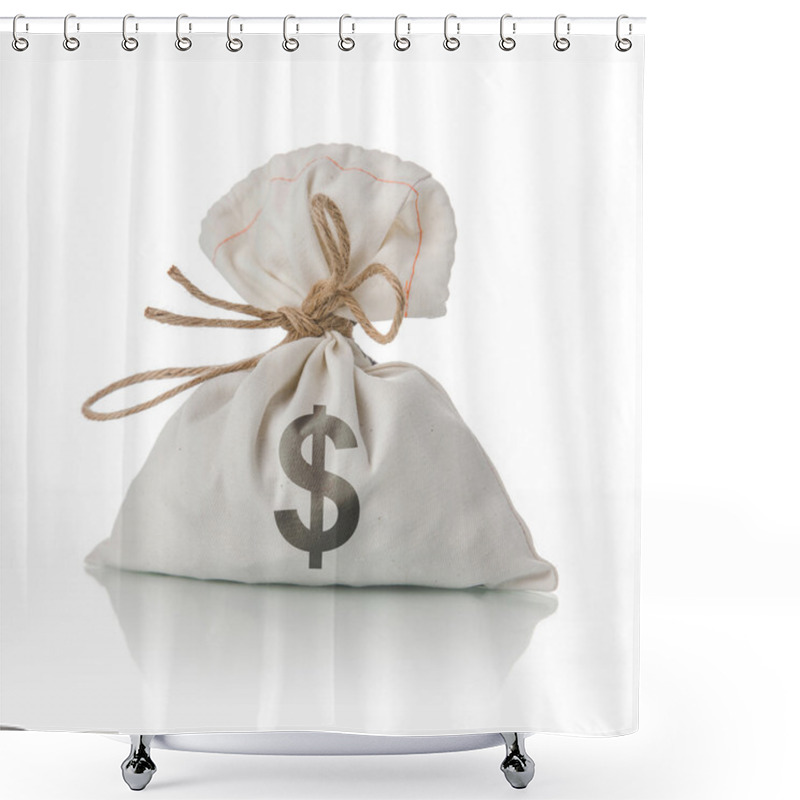 Personality  Dollar Money Bag Shower Curtains