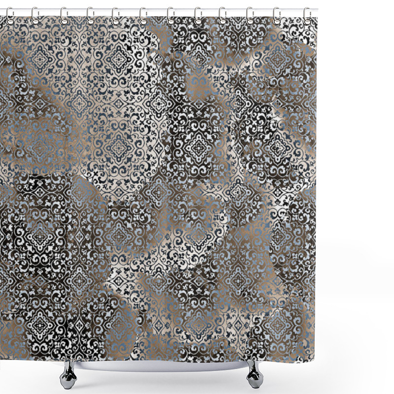 Personality  Geometry Texture Repeat Classic Pattern Shower Curtains