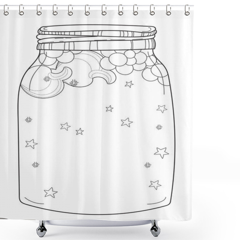 Personality  Christmas Empty Magic Jar Shower Curtains