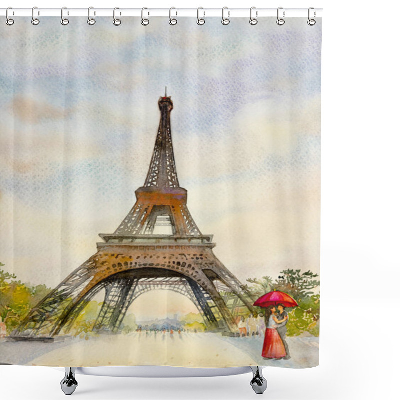 Personality  Paris European City Landscape. France, Eiffel Tower. Shower Curtains