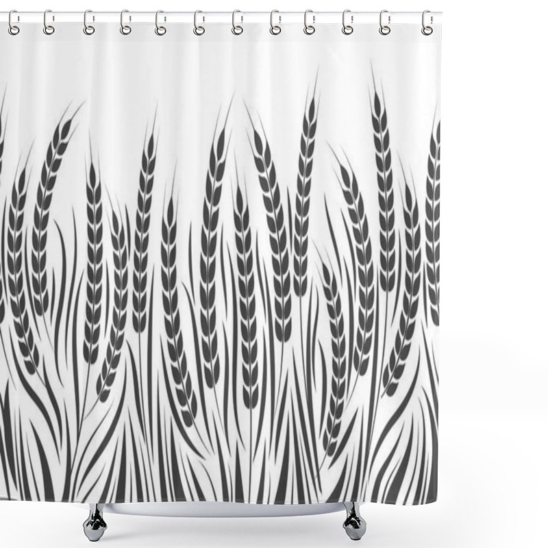 Personality  Harvest Horizontal Wheat Pattern Shower Curtains