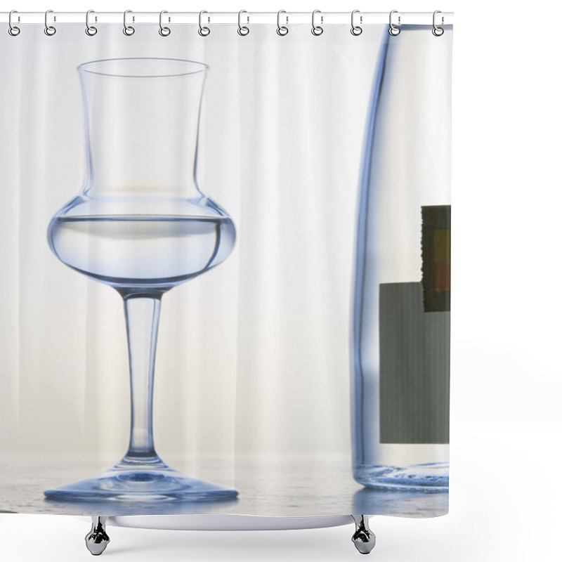 Personality  Glass Of Grappa Shower Curtains