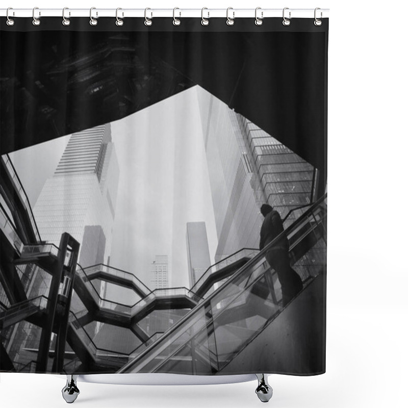 Personality  New York City, NY, USA - December 4 , 2019. Creative Image. The Vessel, Structure And Visitor Attraction, Part Of The Hudson Yards Redevelopment Project In Manhattan, New York City, New York, USA.  Shower Curtains