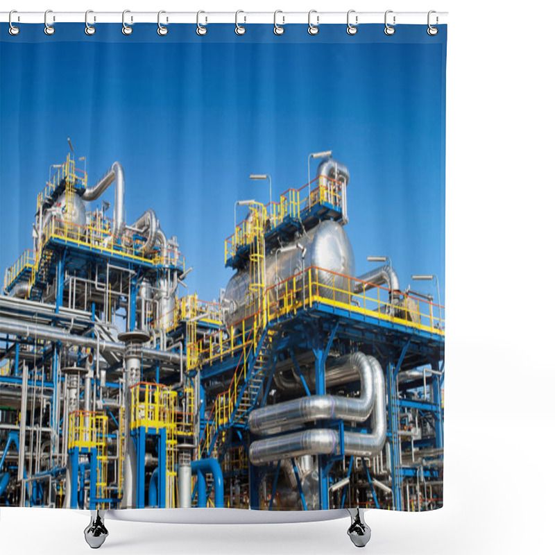 Personality  Oil Industry Equipment Installation Shower Curtains