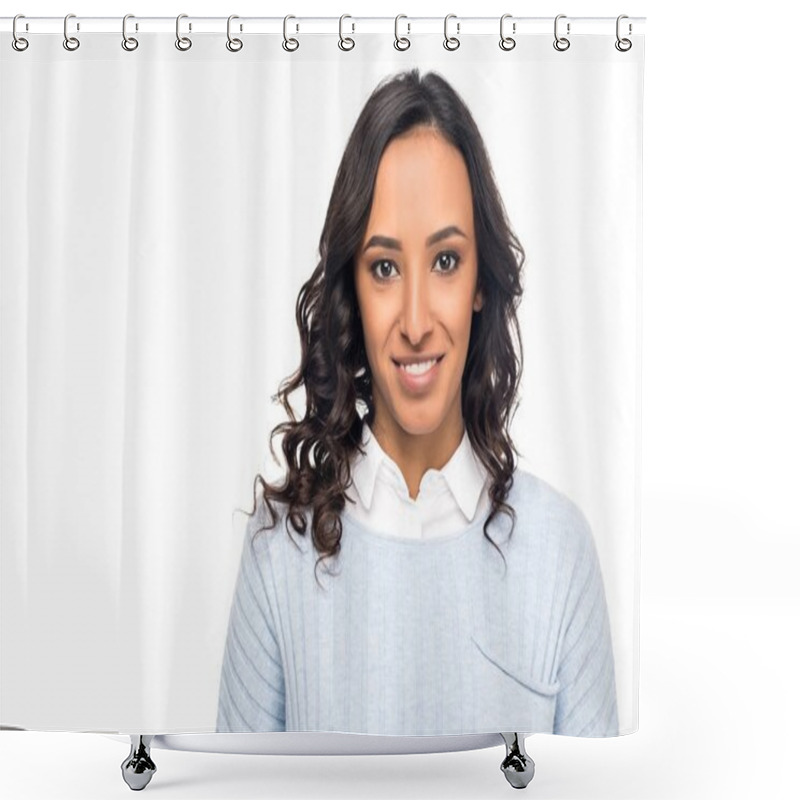 Personality  Beautiful African American Woman Shower Curtains