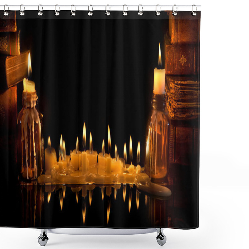 Personality  Halloween Books Shower Curtains