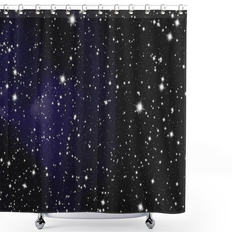 Personality  Deep Space Star Field. Universe Filled With Stars And Gas. Far Distant Cosmos Illustration. Shower Curtains