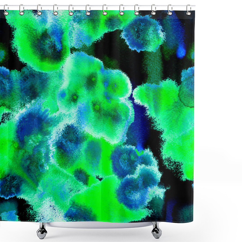 Personality  Tie Dye Pattern. Surreal, Psychedelic Wet Paint.  Shower Curtains