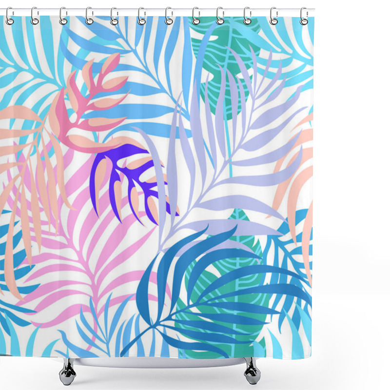 Personality  Seamless Pattern With Floral Elements. Shower Curtains