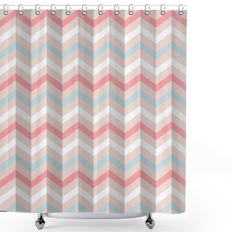 Personality  Vector Zigzag Seamless Pattern Shower Curtains