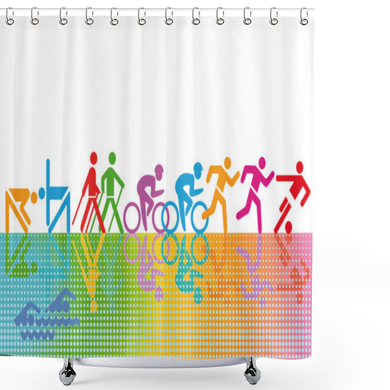 Personality  Recreation And Sports Shower Curtains