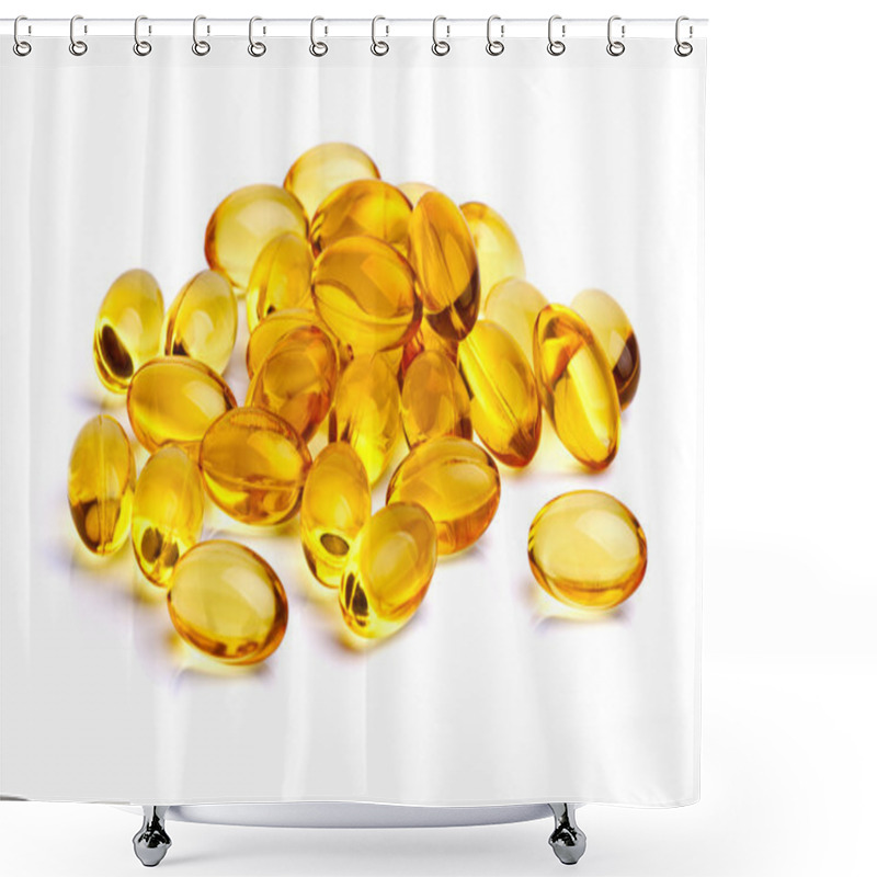 Personality  Fish Oil Capsules Shower Curtains