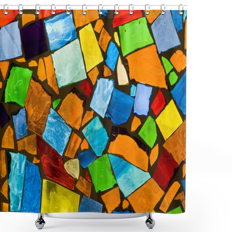 Personality  Abstract Mosaic Shower Curtains