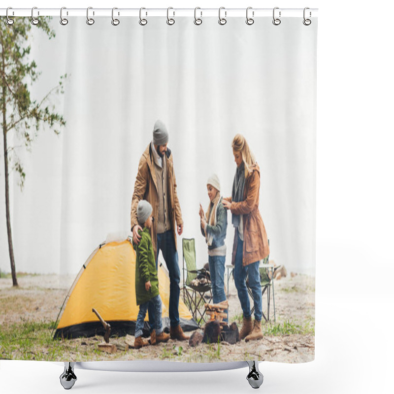 Personality  Camping Trip Shower Curtains