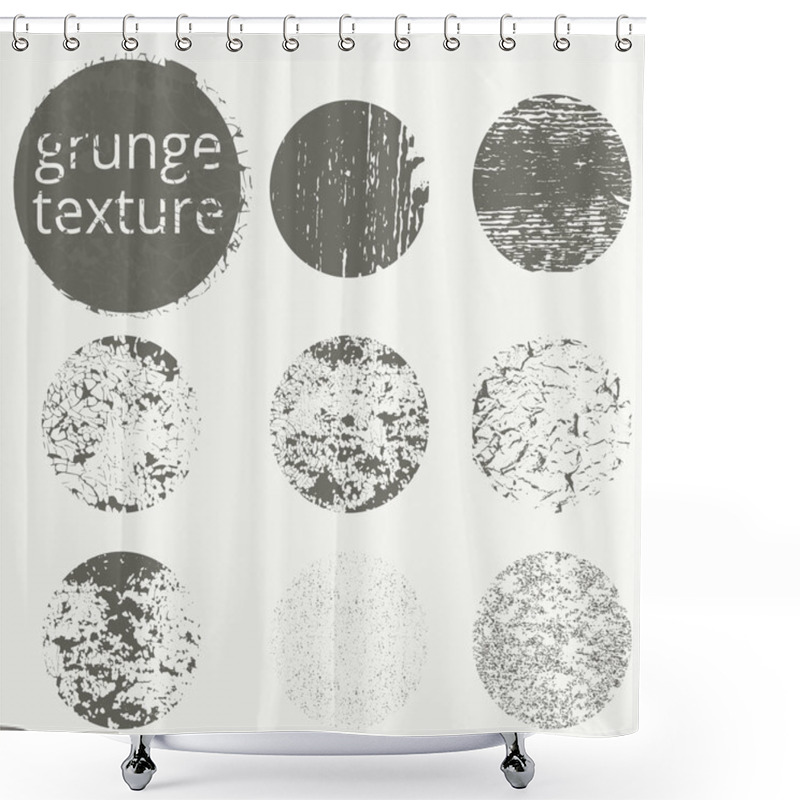 Personality  Grunge Textures For Design. Shower Curtains