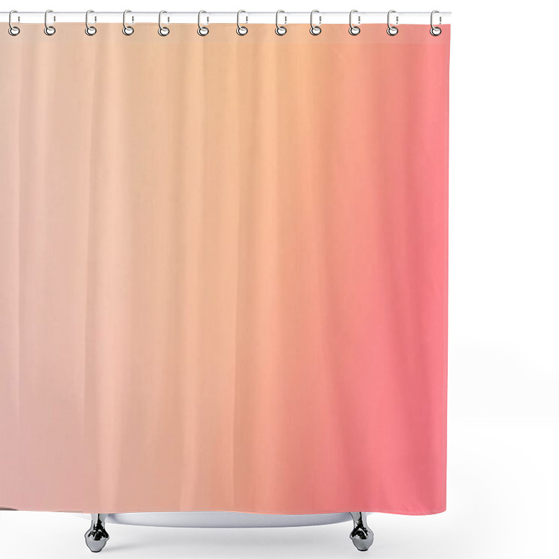 Personality  Soft Pink And Peach Gradient Minimalist Background Shower Curtains