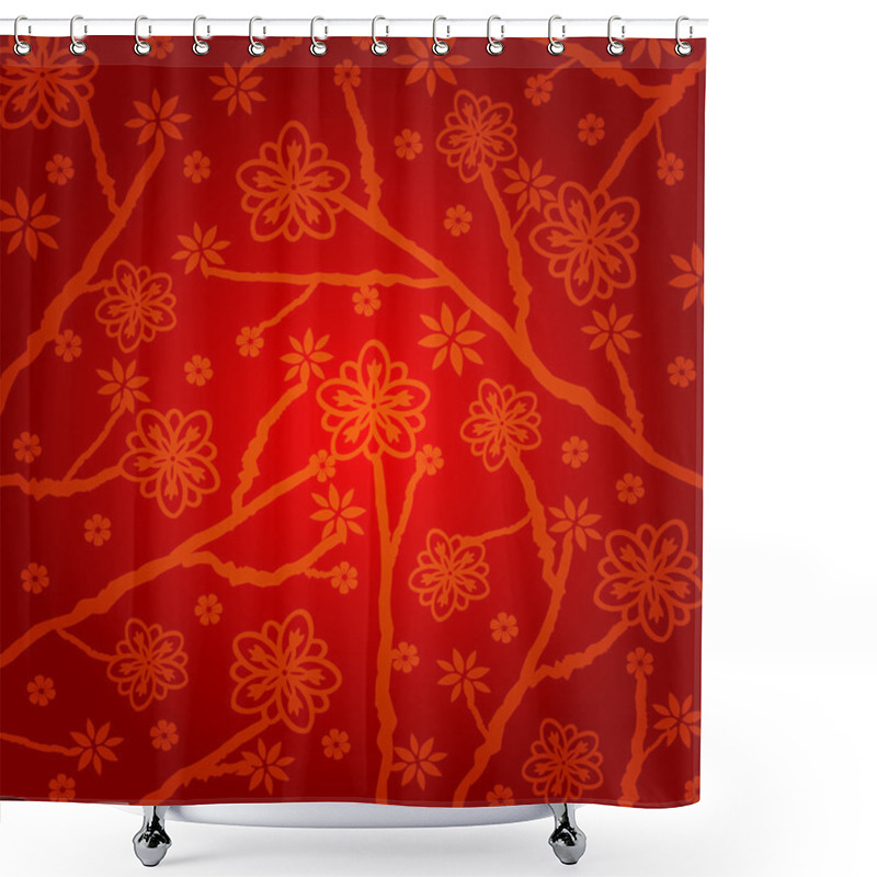 Personality  Chinese New Year Background Vector Design Shower Curtains