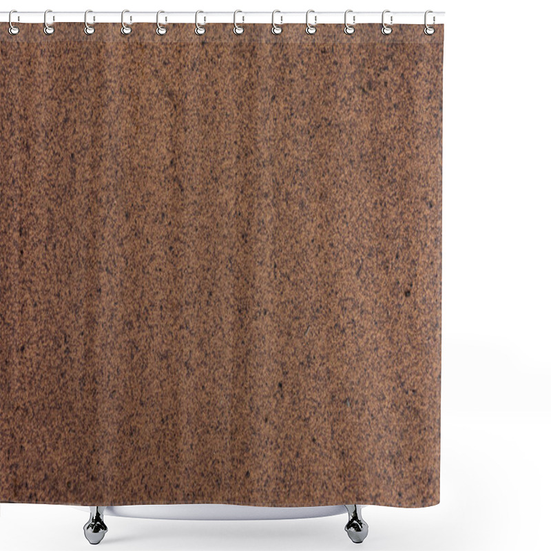 Personality  Brown Grainy Surface Abstract Background Shower Curtains