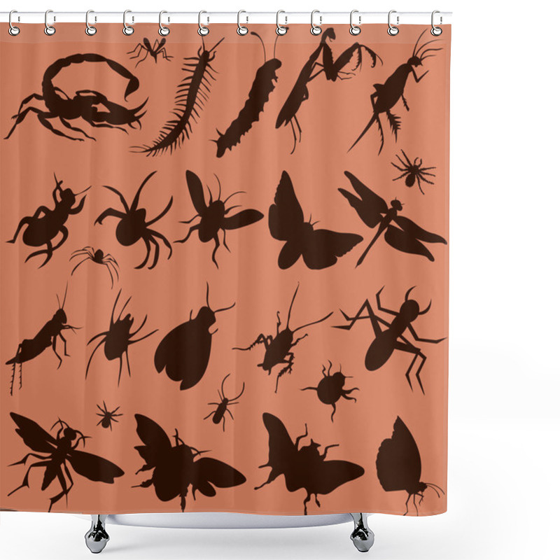 Personality  Bugs Shower Curtains