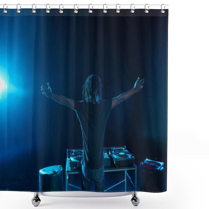 Personality  DJ With Sound Mixer  Shower Curtains