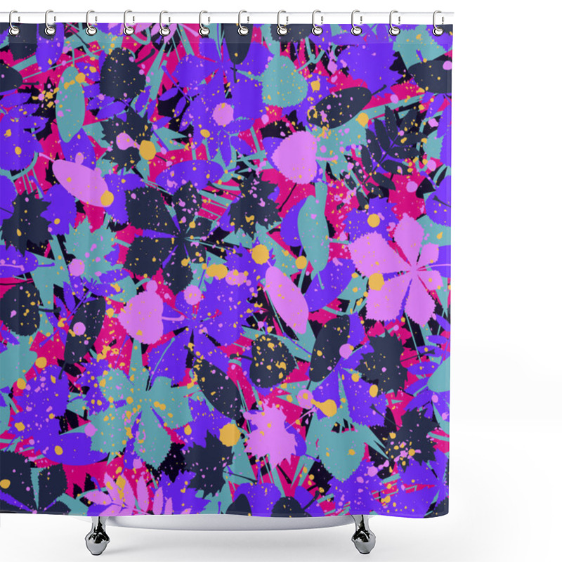 Personality  Abstract Doodle And Boho Style Handcraft Fabric Pattern For Girls, Boys, Clothes. Hand Draw Design For Clothing And Textile Background, Carpet Or Wallpaper. Fashion Style. Colorful Bright Shower Curtains