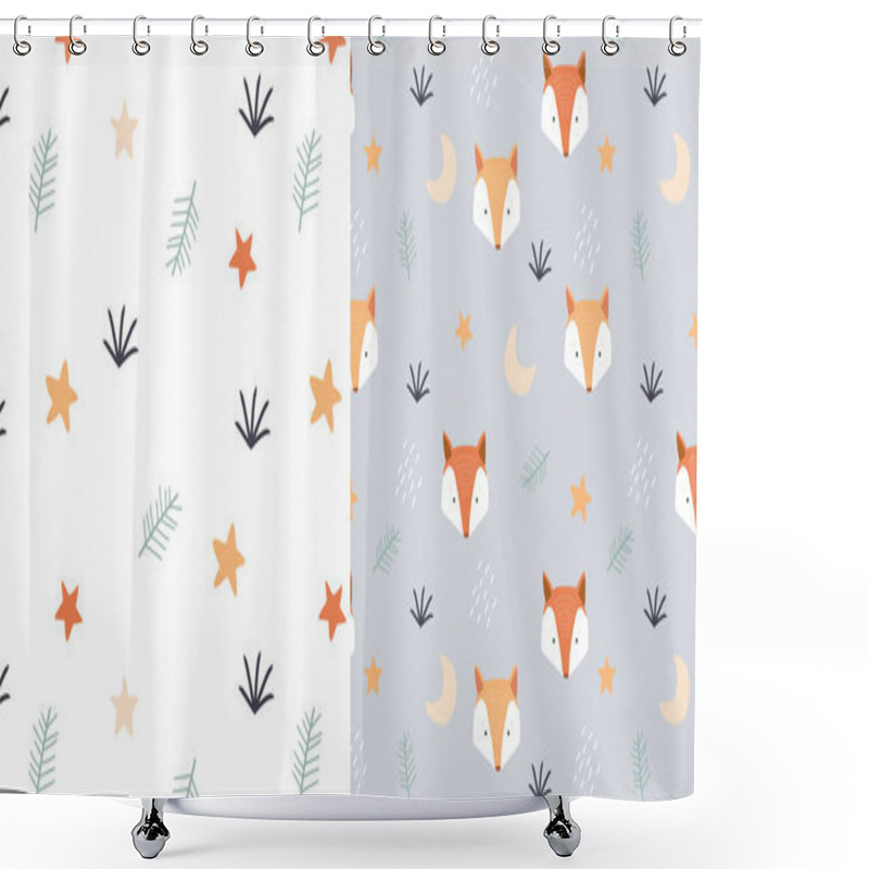 Personality  Set Of Patterns With Animals Shower Curtains