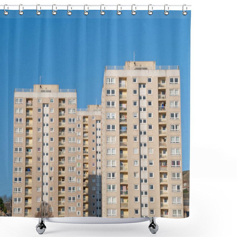 Personality  Apartment Blocks Shower Curtains