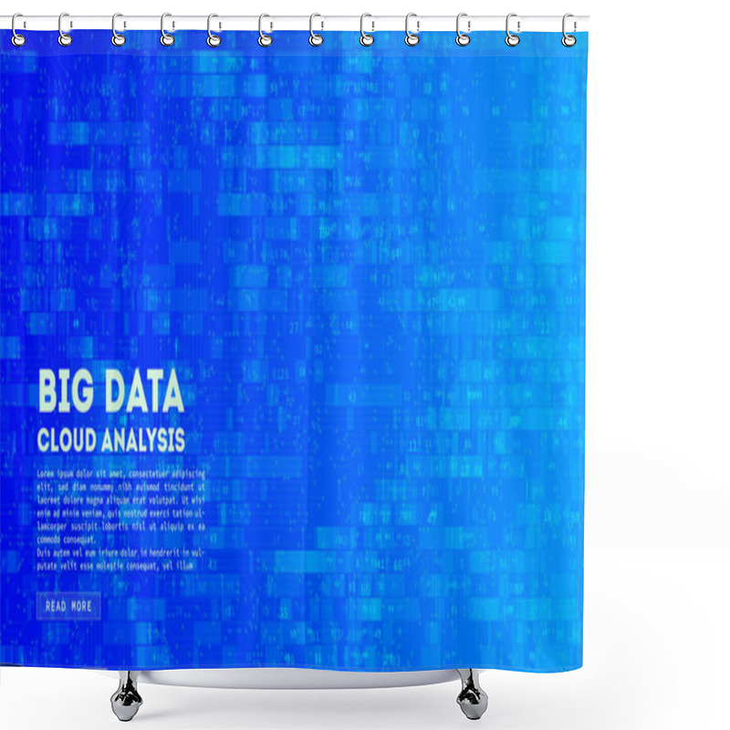 Personality  Big Data Cloud Computing. Blockchain Visualiztion. Social Network Information Complexity Shower Curtains