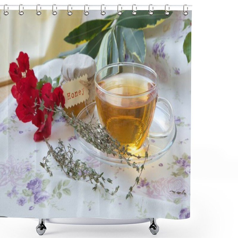 Personality  Thyme Herbal Tea Shower Curtains