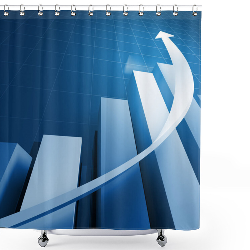 Personality  3d Stat With Growing Arrow Shower Curtains