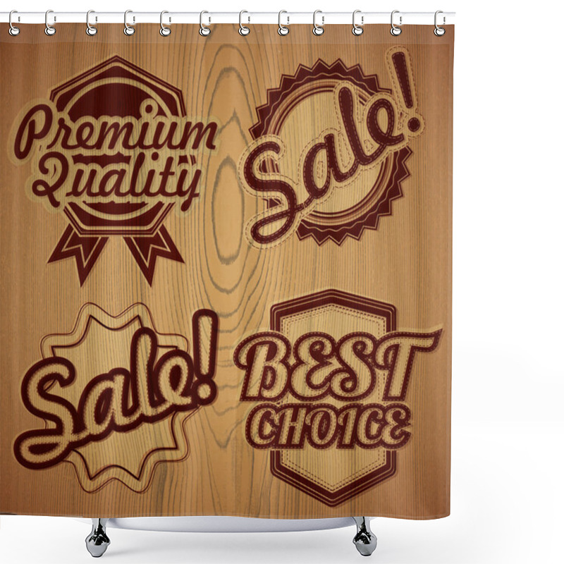 Personality  Sale Icons Vector Illustration Shower Curtains