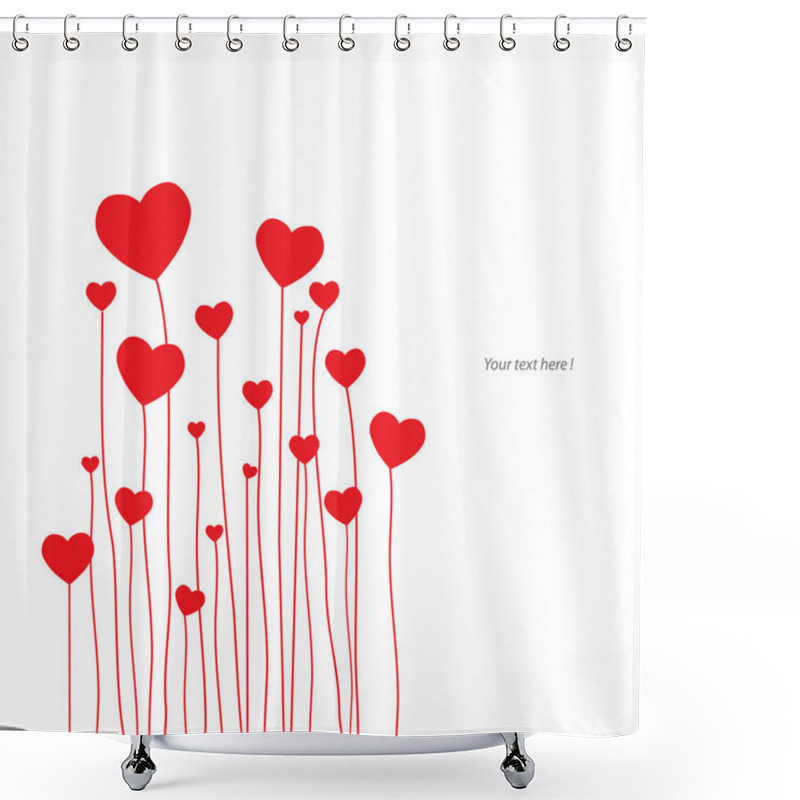 Personality  Love Card Shower Curtains