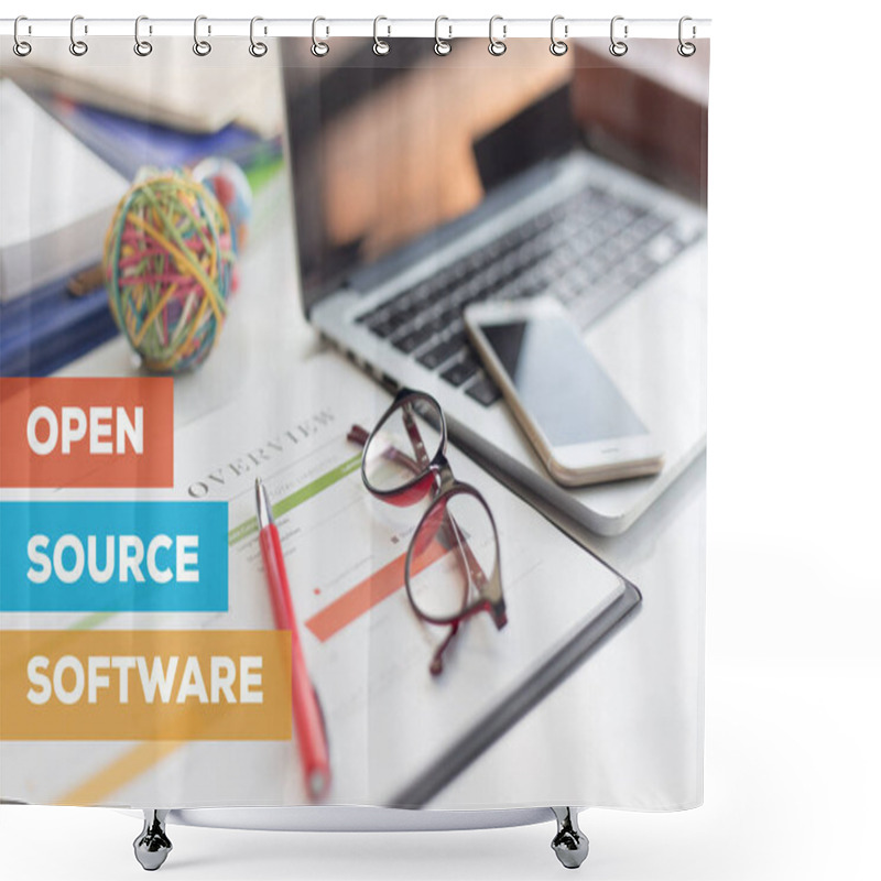 Personality  OPEN SOURCE SOFTWARE CONCEPT Shower Curtains