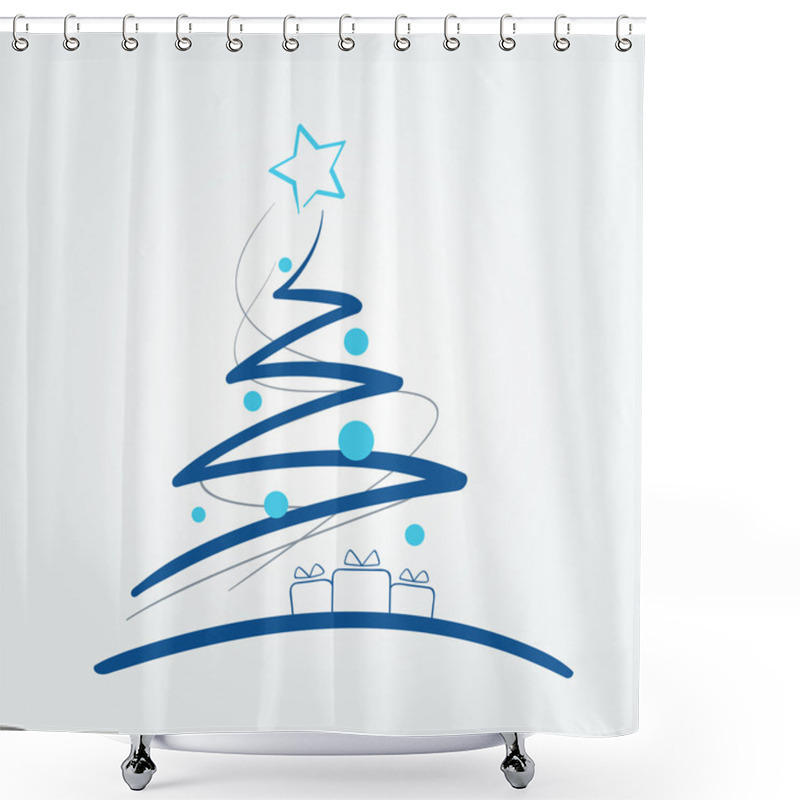 Personality  Xmas Decor Shower Curtains